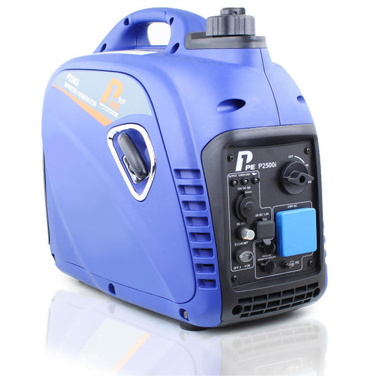 P1 2200W / 2.2kW Petrol Invertor Generator, Portable, Lightweight Suitcase Style with DC & USB | P2500i