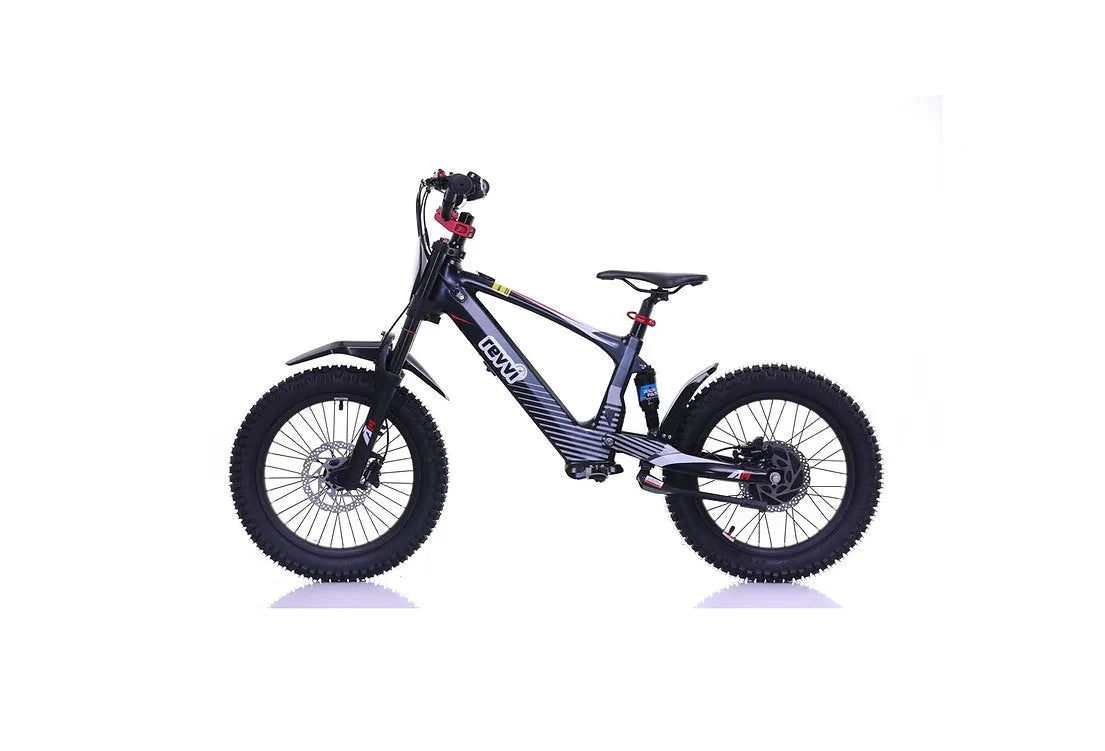 REVVI 18" ELECTRIC BIKE - black color - IN STOCK NOW - Go Off Road Barnsley