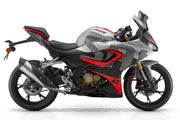 Side profile of QJMotor SRK 125 R sports bike