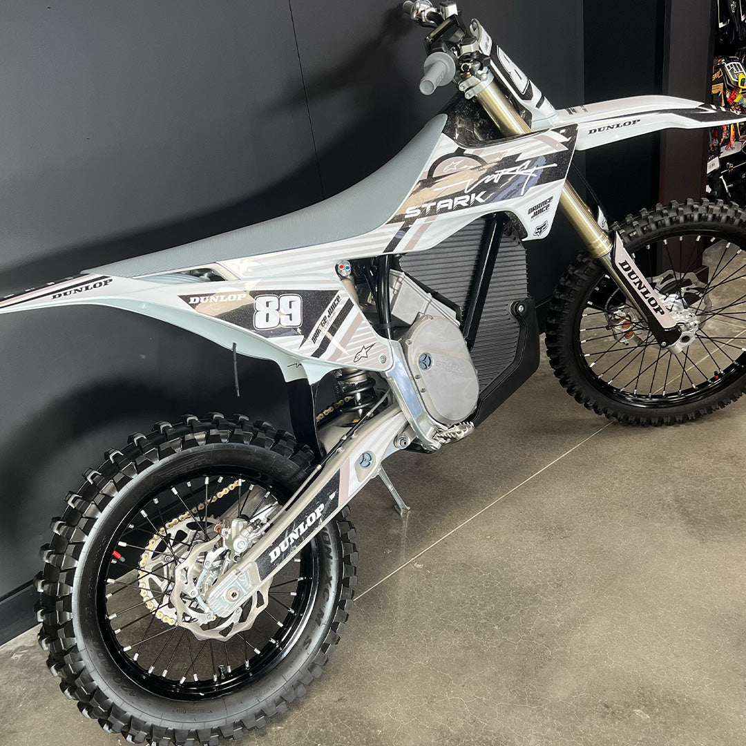 USED STARK VARG MX 1.0 WHITE WITH GRAPHICS