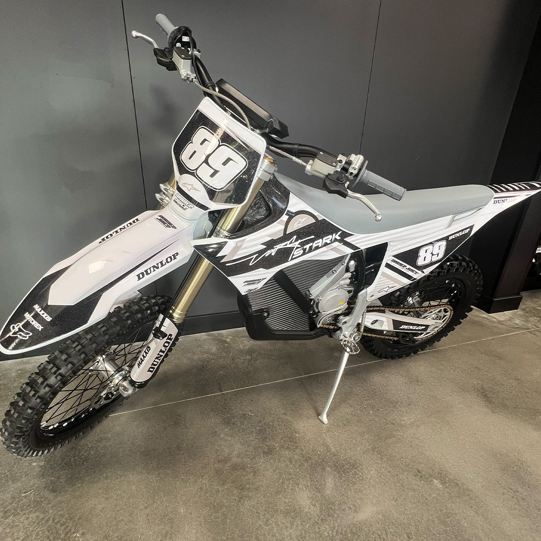 USED STARK VARG MX 1.0 WHITE WITH GRAPHICS