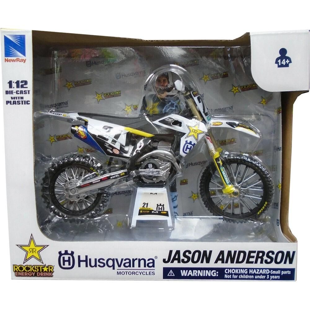 1:12 Jason Anderson #21 Rockstar Energy Husqvarna FC 450 Toy Model