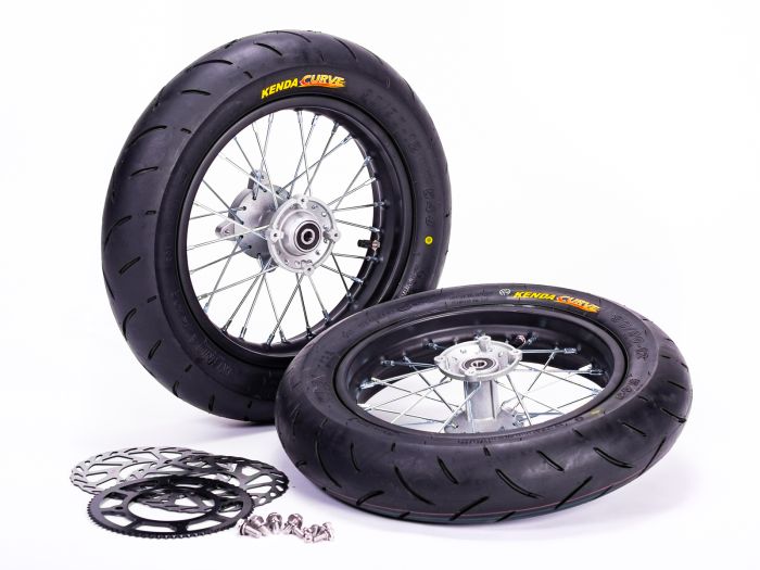 EBOX SUPERMOTO WHEELS & TYRE SET 12"/12"