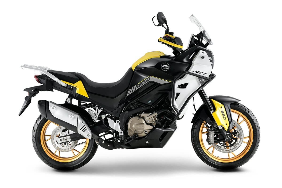 view of QJMotor SVT 650 adventure tourer